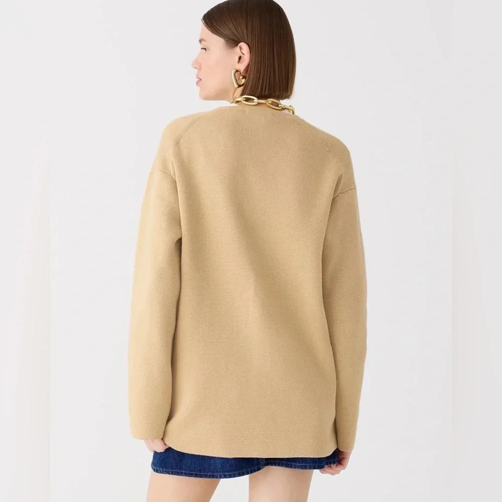 J. Crew Spring 2024 Long V-neck sweater blazer BX466 - Picture 14 of 14